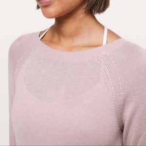 LULULEMON Cashlu Crossover Back Sweater size 8